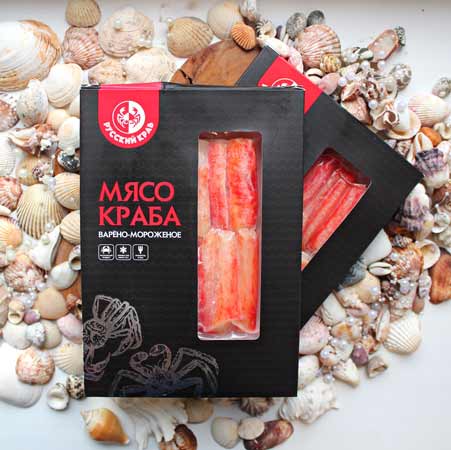 Мясо натурального камчатского краба 100% 230гр